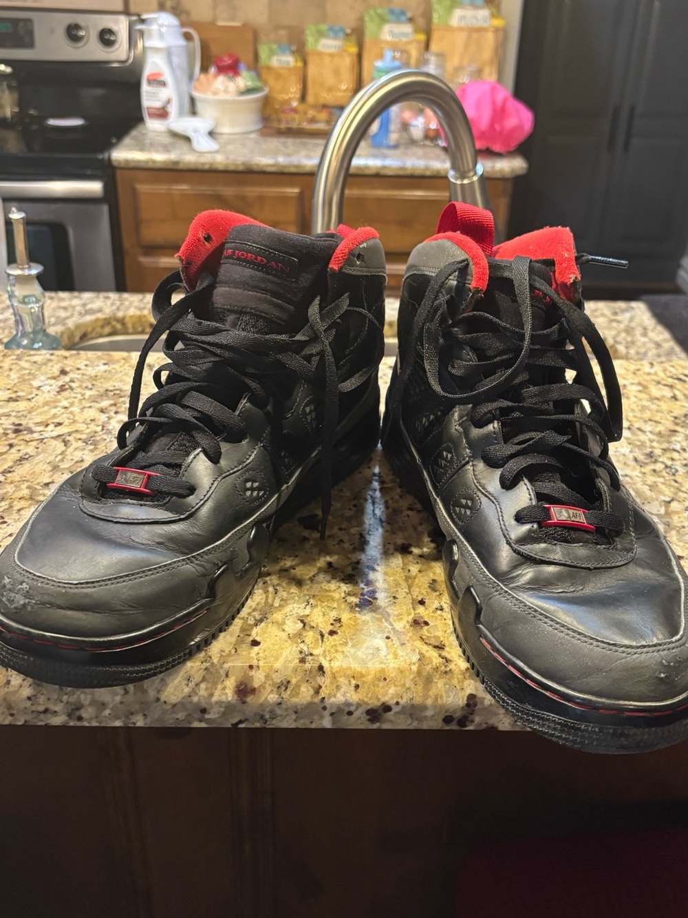 Nike Air Jordan Fusion AJF Black Red “Best Of Both Worlds” Size 13 352753-061